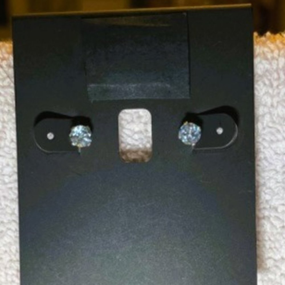 Topaz stud earrings